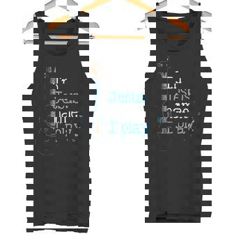 In Jesus ネームi Play ギター クリスチャン ヴィンテージギタープレーヤー タンクトップ - Kawaiitshirt