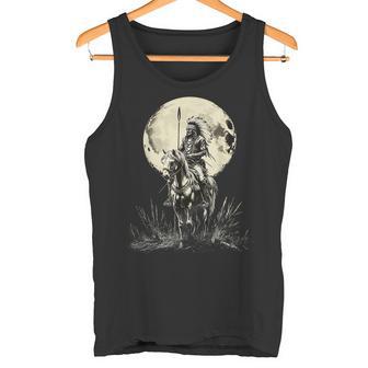 Indianertolz Indianerhäuptling Zeichnung Reiten Tank Top - Geschenkecke