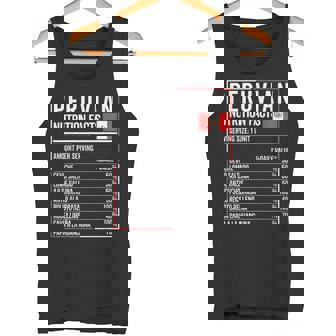 Información Nutricional Peruana Comida Perú Comida Peruana Camiseta sin mangas - Regaloses