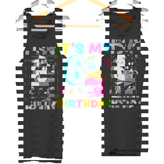 It's My 6Th Birthday Happy 6Ix Year T-Rex 恐竜 面白い タンクトップ - Kawaiitshirt