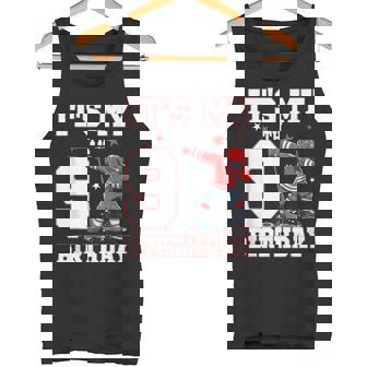 It's My 9Th Birthday 男の子 アイスホッケー ダビング 9歳 タンクトップ - Kawaiitshirt