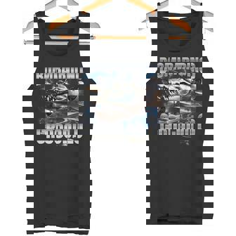 Italian Brainrot Bombardino Crocodilo タンクトップ - Kawaiitshirt