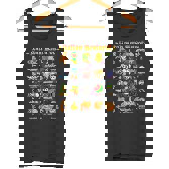 Italian Brainrot 面白いイタリアンブレインロットミームキャラクター タンクトップ - Kawaiitshirt