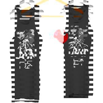 Japan Outfit Graphic Enjoy Cool Japan Mount Fuji タンクトップ - Kawaiitshirt