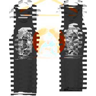 Japaneseamurai Cat With Electric Guitar Kimono Cat Guitar Canotta - Novitaregali