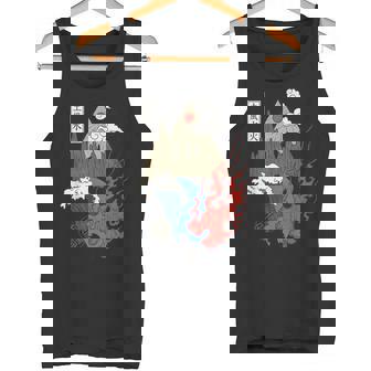 Japonés Cuatro Elementos Agua Fuego Tierra A Camiseta sin mangas - Regaloses