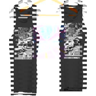 Jdm レースカーズ 東京ストリート ドリフト アニメ風 桜 タンクトップ - Kawaiitshirt