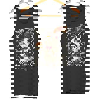 Joli Chatteampunk Avec Bottes Pour Amoureux Des Chats Et Escrimeur Débardeur e - Cadeauxyz