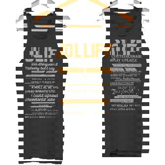Jolliff Completely Unexplainable Notices Everything But Won’T Say It Name Tank Top - Seseable