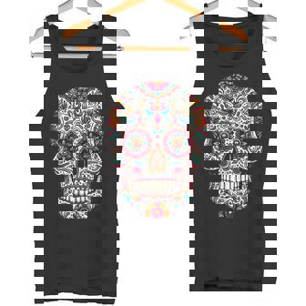 Jour Des Morts Tête De Mort Mexique Jour De Los Muertos Débardeur e - Cadeauxyz