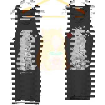 Kawaii Capibara Bebida Bubble Boba Tea Capibara Niñas Niños Camiseta sin mangas - Regaloses