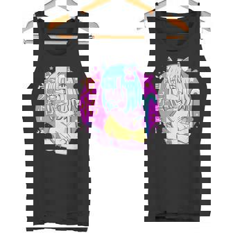 Kawaii Gamer ネコガール メンヘラ 美的パステル ゴス キュート タンクトップ - Kawaiitshirt