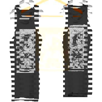 Kawaiiamourai Ninja Chat Anime Japonais Esthétiqueintage Débardeur e - Cadeauxyz