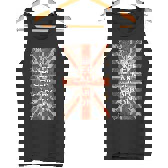 Keep Calm And Carry On Uk Flag タンクトップ - Kawaiitshirt