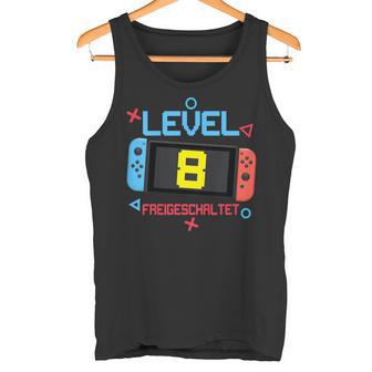 Kinder 8Th Birthday Boy 8 Years Old Level 8 Freigeschaltet Tank Top - Geschenkecke