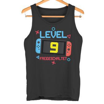 Kinder 9Th Birthday Boy 9 Years Old Level 9 Freigeschaltet Tank Top - Geschenkecke
