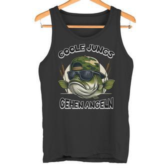Kinder Angeln Kinderangel Angelpruch Coole Jungs Gehen Angeln Tank Top - Geschenkecke