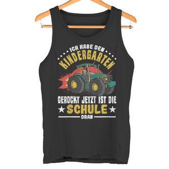 Kinder Einschulung Jungen Traktorchulkind 2024 Tank Top - Geschenkecke