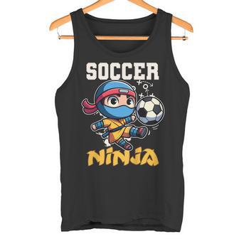 Kinder Fußball-Ninja-Lustiges Fußballspieler-Trainingsspiel Tank Top - Geschenkecke