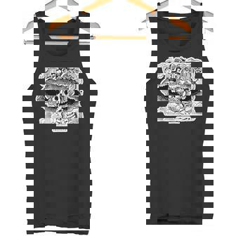 La Calavera カトリーナ ホセ・グアダルーペ・ポサダ作 タンクトップ - Kawaiitshirt