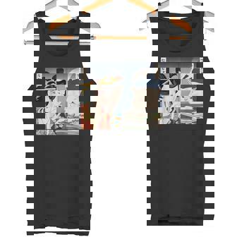 Lady Yelling At Cat Meme タンクトップ - Kawaiitshirt