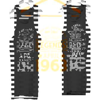 Las Leyendas De Cumpleaños Nacieron En Abril De 1963 Camiseta sin mangas - Regaloses