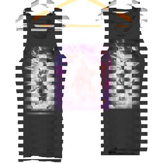 Laser Eyespace Cat ナマケモノ ラマ レインボー タンクトップ - Kawaiitshirt