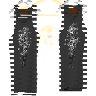 Leaping Tiger。強者だけが生き残る。 タンクトップ - Kawaiitshirt