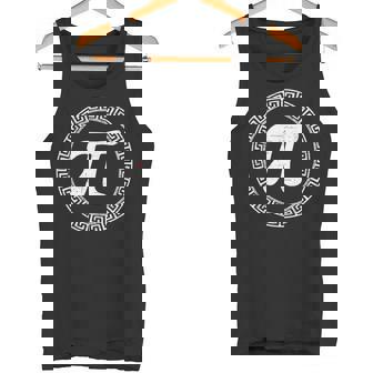 Letra Griega 'Pi' En Un Círculo De Meandro Camiseta sin mangas - Regaloses