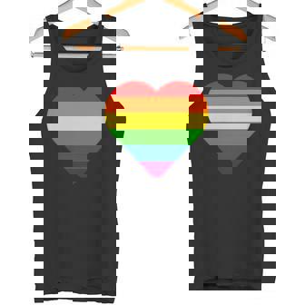 Lgbt レインボー・ハート・フラッグ ゲイ・バイ・ラブ・プライド月間 Lgbtq タンクトップ - Kawaiitshirt