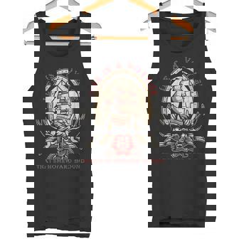 Life Is Aoyage オールドスクール セーリング船 タトゥーデザイン タンクトップ - Kawaiitshirt