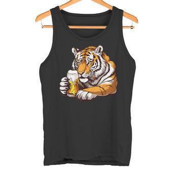 Lindo Tigre Bebiendo Cerveza Camiseta sin mangas - Regaloses