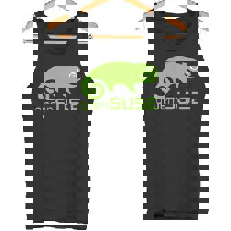 Linux Opensuse ラバーtシャツ タグライン&ロゴ オープンソースos タンクトップ - Kawaiitshirt