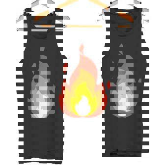Lit Fire Flame ホットバーニングビーチパーティー タンクトップ - Kawaiitshirt