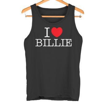 I Love Billie Heart Nombre Personalizado Billie Camiseta sin mangas - Regaloses