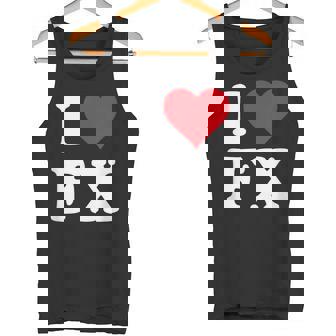 I Love Fx イニシャル I Heart FX 名前 F X タンクトップ - Kawaiitshirt