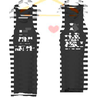 I Love Hair Metal I Heart Hair Metal タンクトップ - Kawaiitshirt