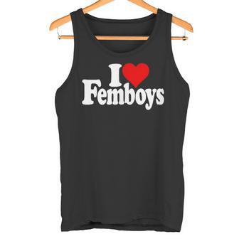 I Love Heart Femboys Femeninos Hombres Hombres Hombres Divertidos Z Camiseta sin mangas - Regaloses