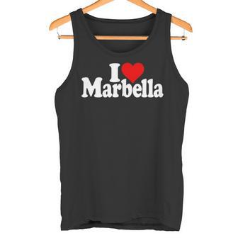 I Love Heart Marbella España Andalucía Costa Delol Camiseta sin mangas - Regaloses