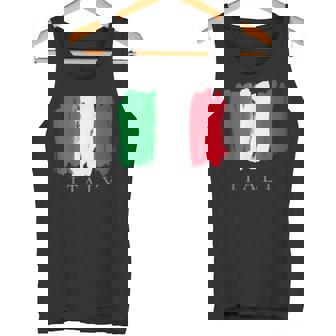 I Love Italy 、クールでキュートなイタリア国旗グラフィックデザイン タンクトップ - Kawaiitshirt