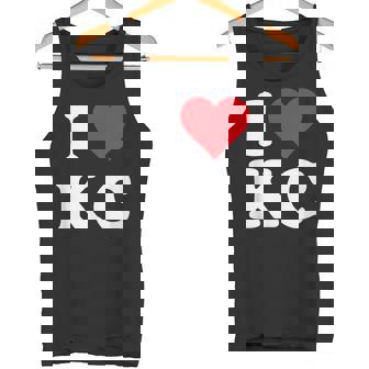 I Love Kc Initials I Heart KC First Last Name K C タンクトップ - Kawaiitshirt