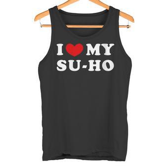 I Love Myu-Ho Amo A Miu Ho Cuello Camiseta sin mangas - Regaloses