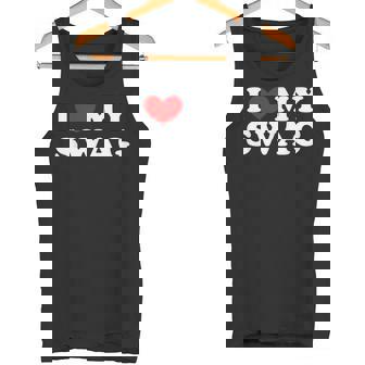 I Love Mywag アイ・ラブ・マイ・スワッグ、アイ・ハート・マイ・スワッグ タンクトップ - Kawaiitshirt