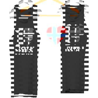 I Love Norwegian Pride ノルウェーのルーツ ノルウェー国旗 タンクトップ - Kawaiitshirt
