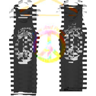 Love Peace 60年代70年代ヒッピーコスチューム Love Peace タンクトップ - Kawaiitshirt
