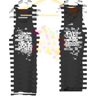 Love Peace Happiness 60年代70年代ヒッピーフラワーパワー タンクトップ - Kawaiitshirt