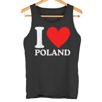 I Love Poland Ich Liebe Polen Tank Top - Geschenkecke