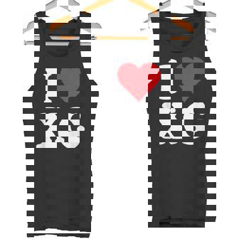 I Love Xg Initials I Heart XG First Last Name X G タンクトップ - Kawaiitshirt