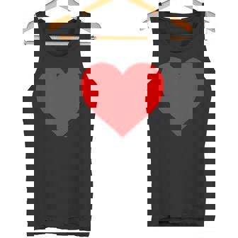 I Love You レッドハート バレンタインデー 絵文字 タンクトップ - Kawaiitshirt