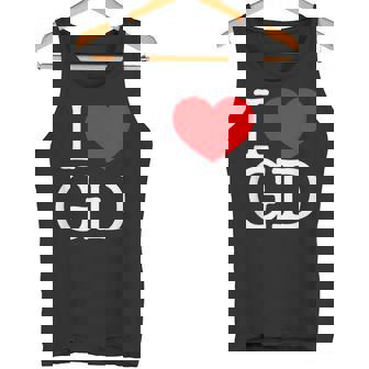 I Love ハート Gd タンクトップ - Kawaiitshirt